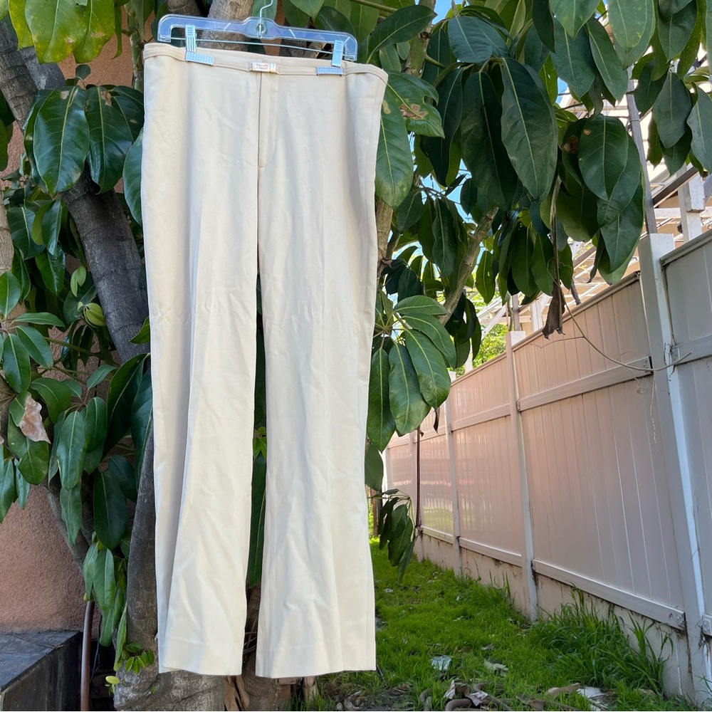 Vintage Bacci Italy Cream Flare Pants.